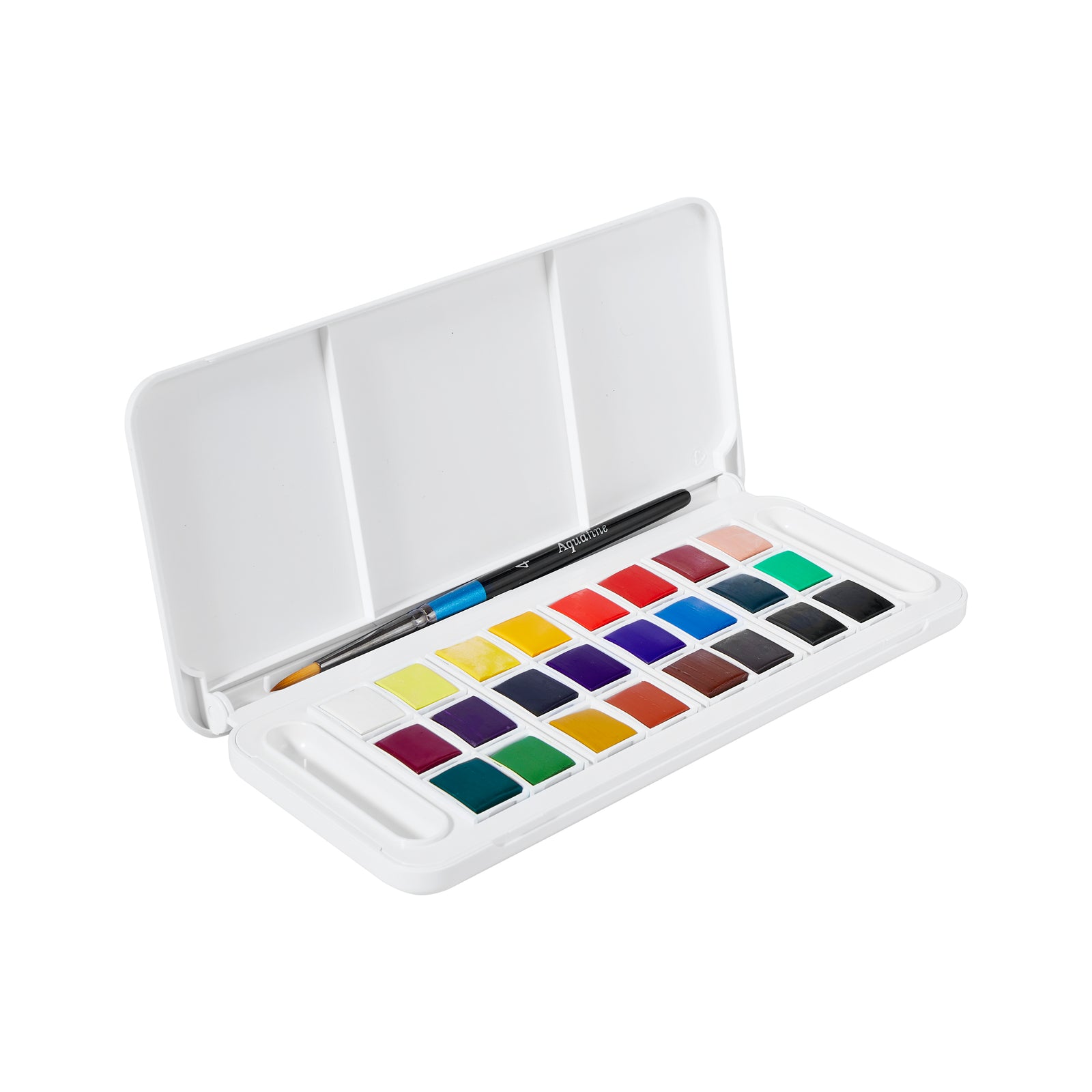 DALER ROWNEY Aquafine akvarel putni set 24 polu-posudica sa četkicom