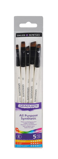 DALER ROWNEY D&R Graduate set ravnih četkica sa kratkom drškom 5 kom