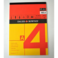 Blok za skiciranje DALER ROWNEY Red & Yellow A4, 150 g, 25 listova, lepljen