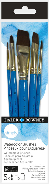 DALER ROWNEY Simply set četkica za akvarel - 5 kom