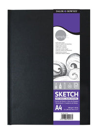 Skicar DALER ROWNEY Simply ekstra beli 100 g A4 54L tvrdi povez