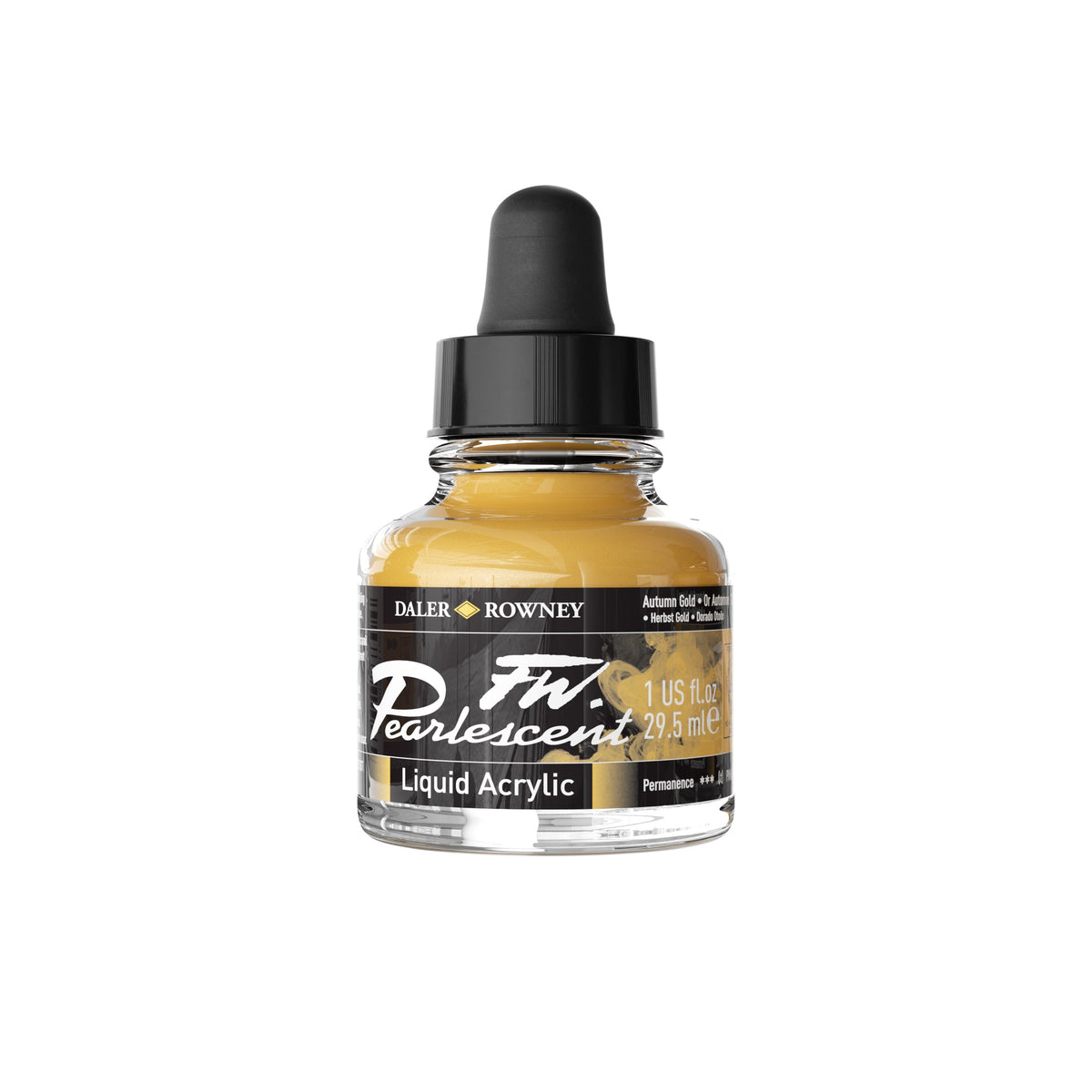 DALER ROWNEY FW sedefasto akrilno mastilo 29,5 ml – Jesenje zlato
