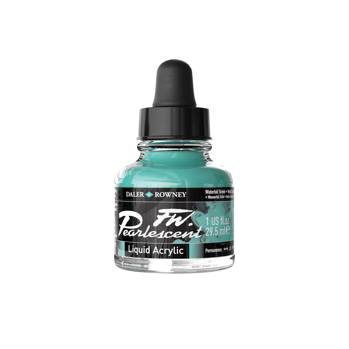 DALER ROWNEY FW sedefasto akrilno mastilo 29,5 ml – Vodopad zelena