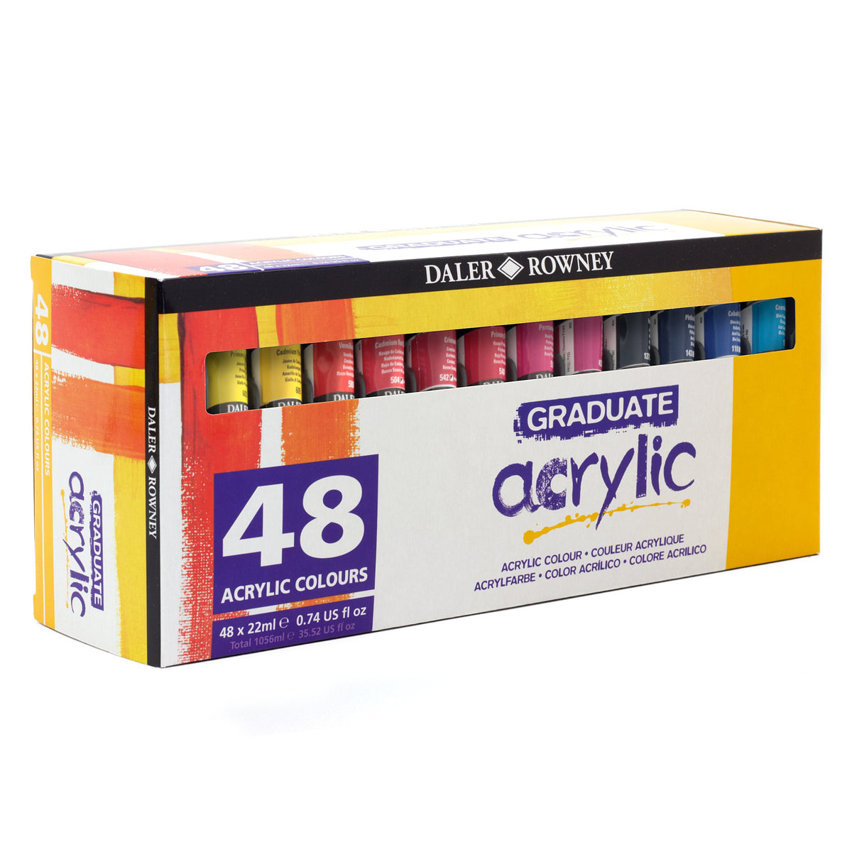 DALER ROWNEY Graduate set akrilnih boja 48 x 22 ml