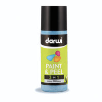 Boja za staklo koja se guli DARWI Paint & Peel 3u1 80 ml – plava sa šljokicama