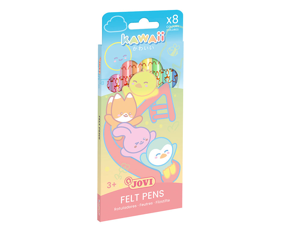 Dečiji flomasteri JOVI Kawaii / set od 8 kom - 3 mm