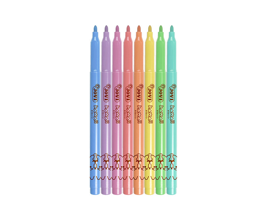 Dečiji flomasteri JOVI Kawaii / set od 8 kom - 3 mm