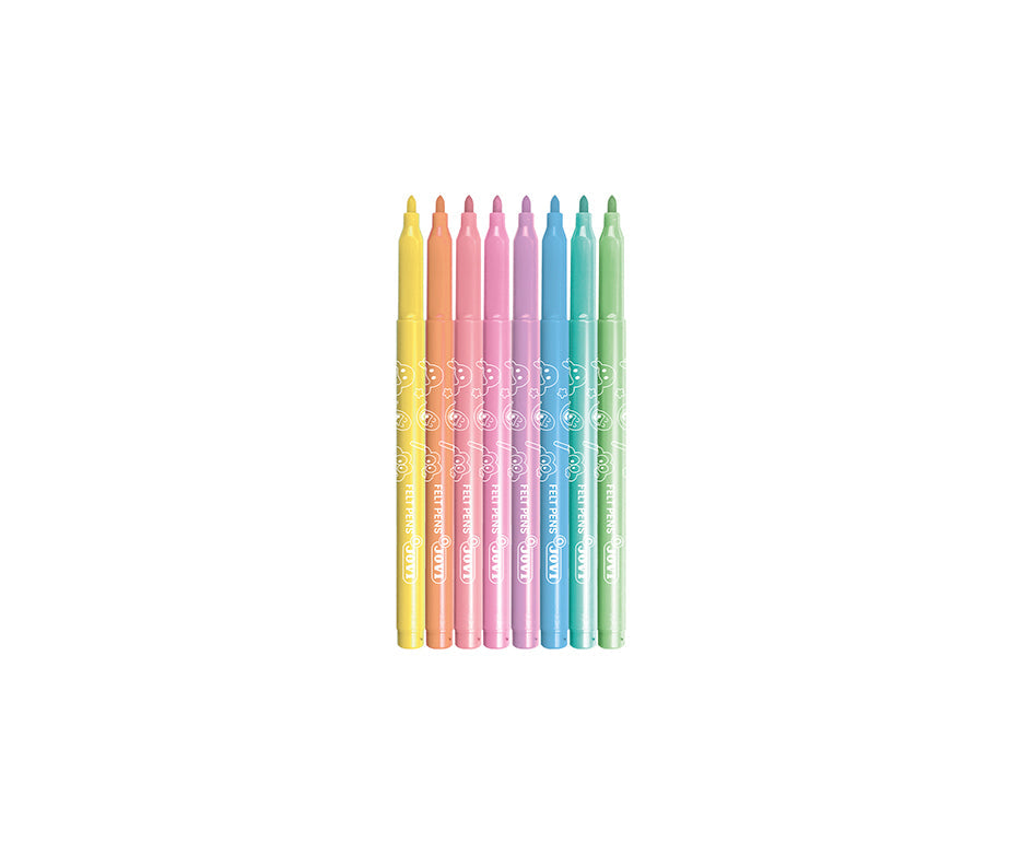 Dečiji flomasteri JOVI perivi pastelni 3 mm / set 8 kom