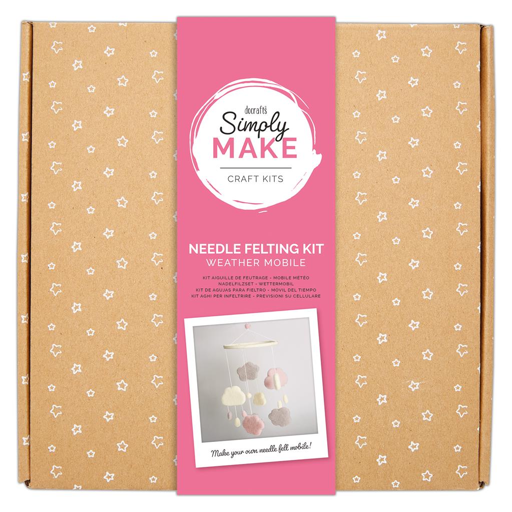 DOCRAFTS kreativni set za filcanje – roze hvatač snova
