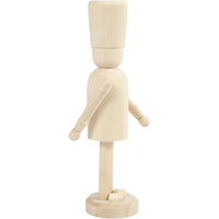 Drvena figura za dekorisanje - Krcko Oraščić 18 cm | Artmie