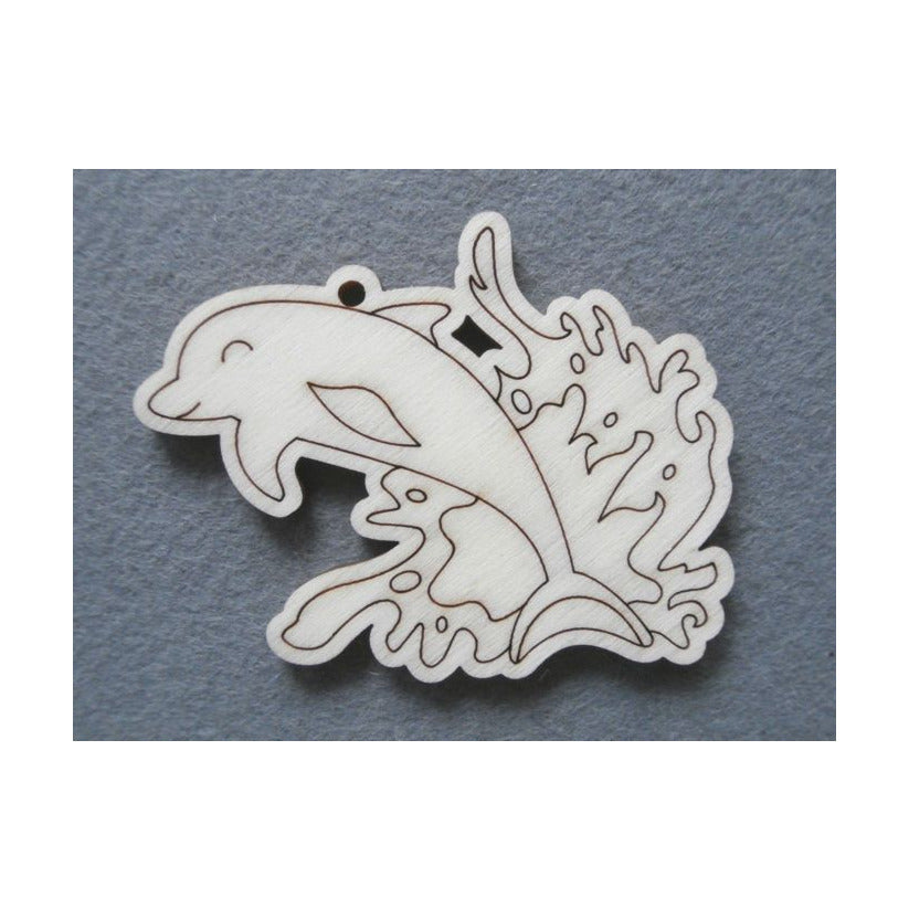 Drvene figure Pentart – delfin 5 kom