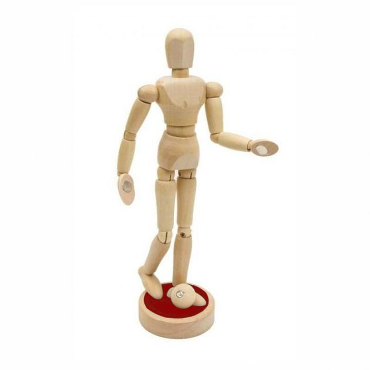 Drveni model ljudskog tela sa magnetima - uniseks 30.5 cm | Artmie