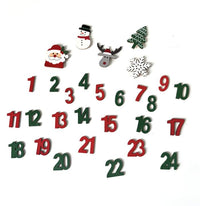 Drveni ukrasi Adventni kalendar