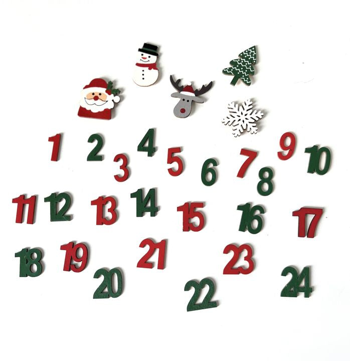 Drveni ukrasi Adventni kalendar