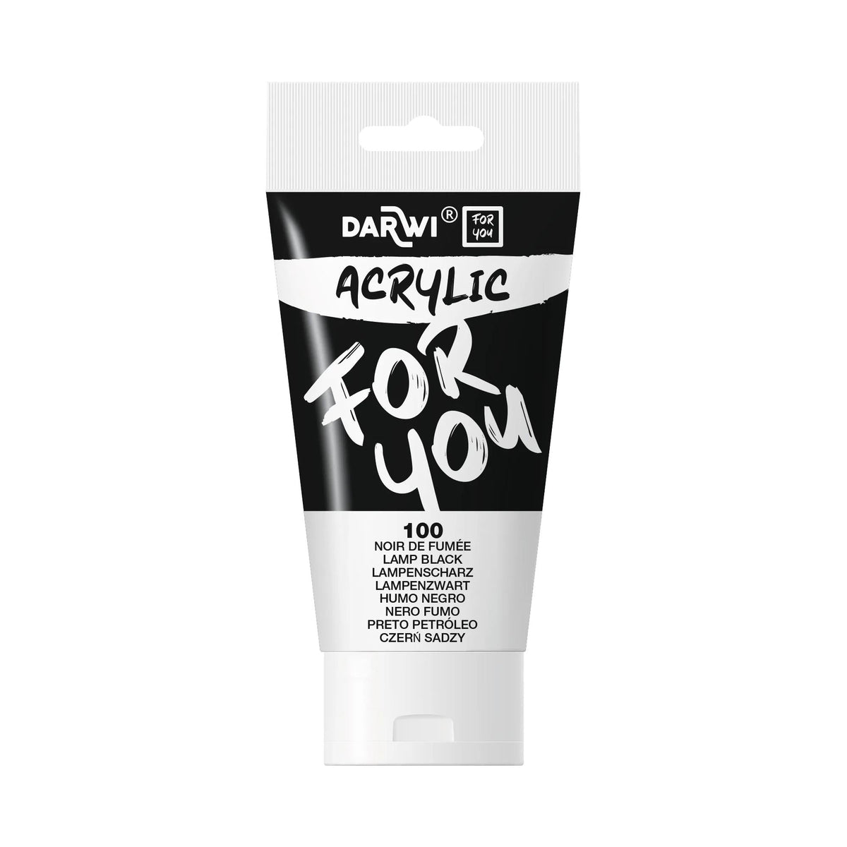 Akrilna boja DARWI Acryl 75 ml – Crna