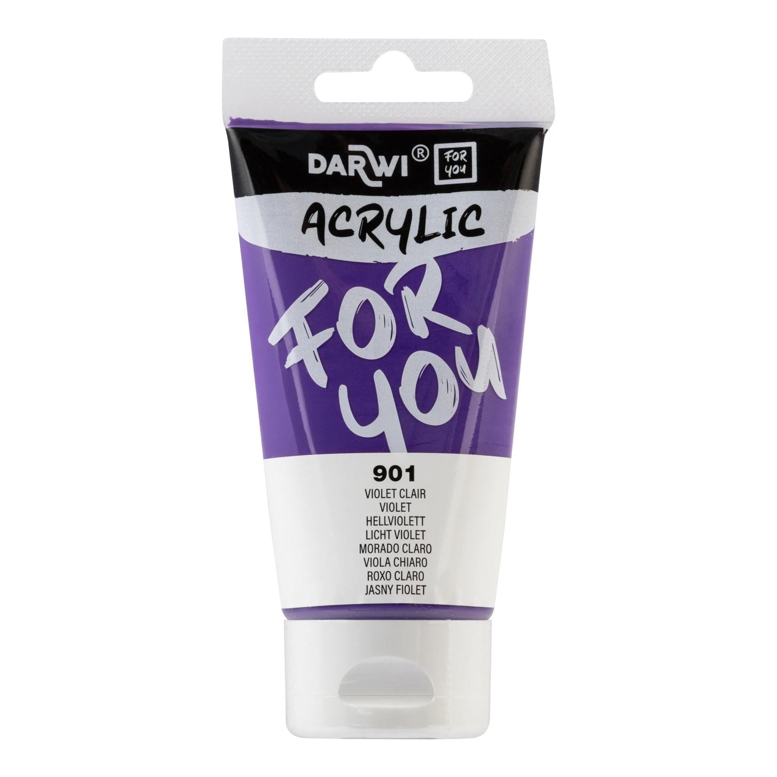 Akrilna boja DARWI Acryl 75 ml – Svetloljubičasta