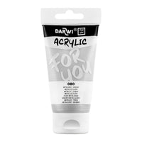 Akrilna boja DARWI Acryl 75 ml – Metalik srebrna