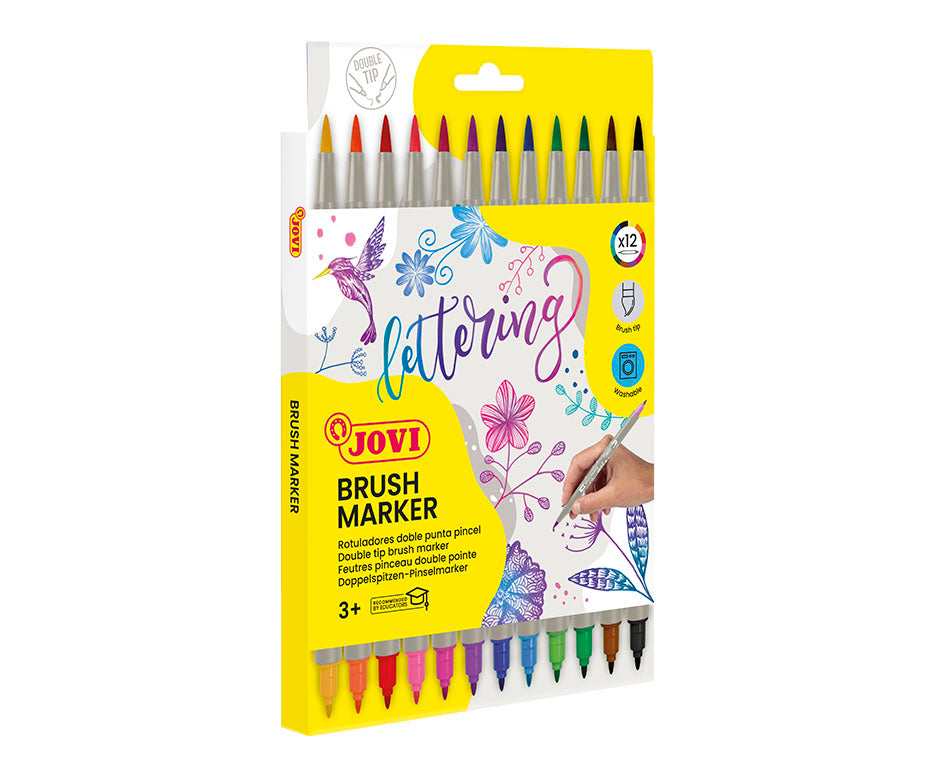 Dvostrani akvarel flomasteri JOVI Lettering / set od 12 kom