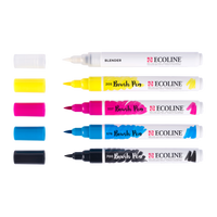 ROYAL TALENS Ecoline set akvarel brush pen flomastera PRIMARY 5 boja