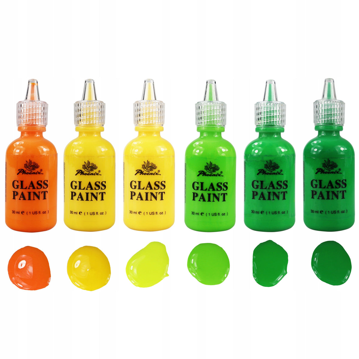 Farbe za staklo Phoenix - 18 x 30 ml