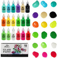 Farbe za staklo Phoenix - 18 x 30 ml