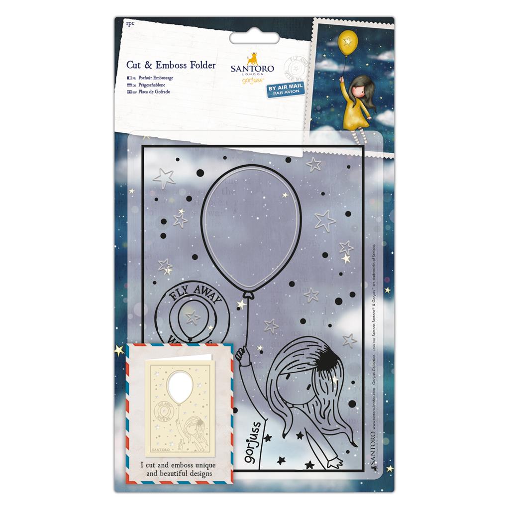 Fascikla za embosiranje DOCRAFTS Santoro Gorjuss Balon 15 x 21 cm
