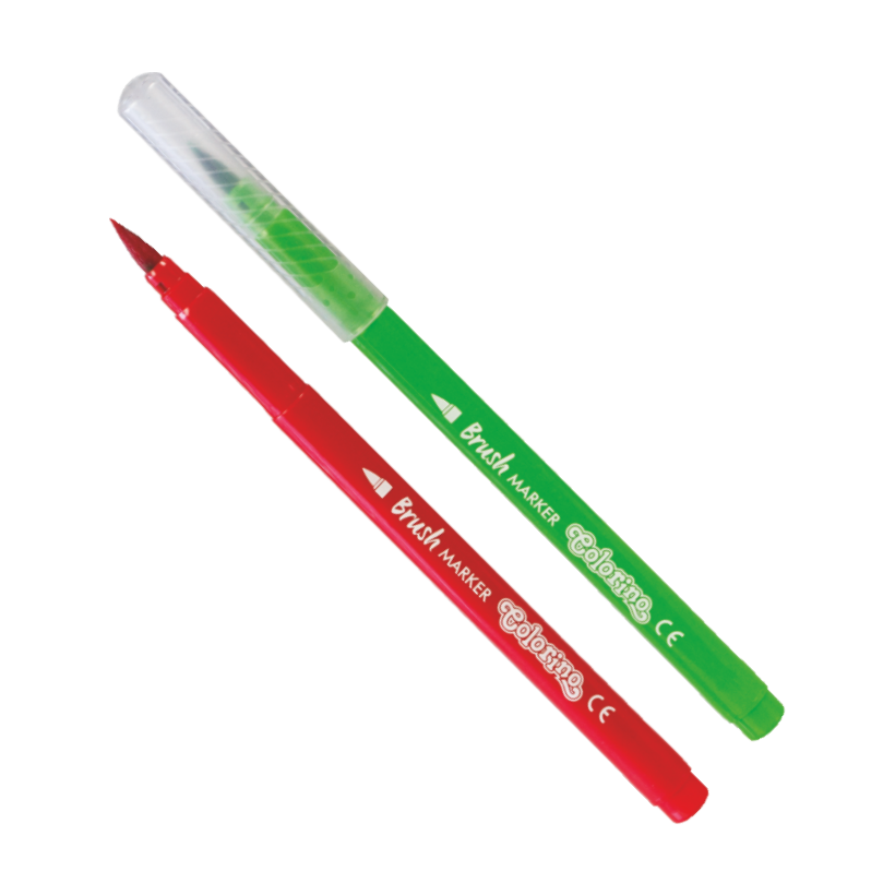 Flomasteri Colorino Brush sa dugačkim četkica vrhom – 10 boja