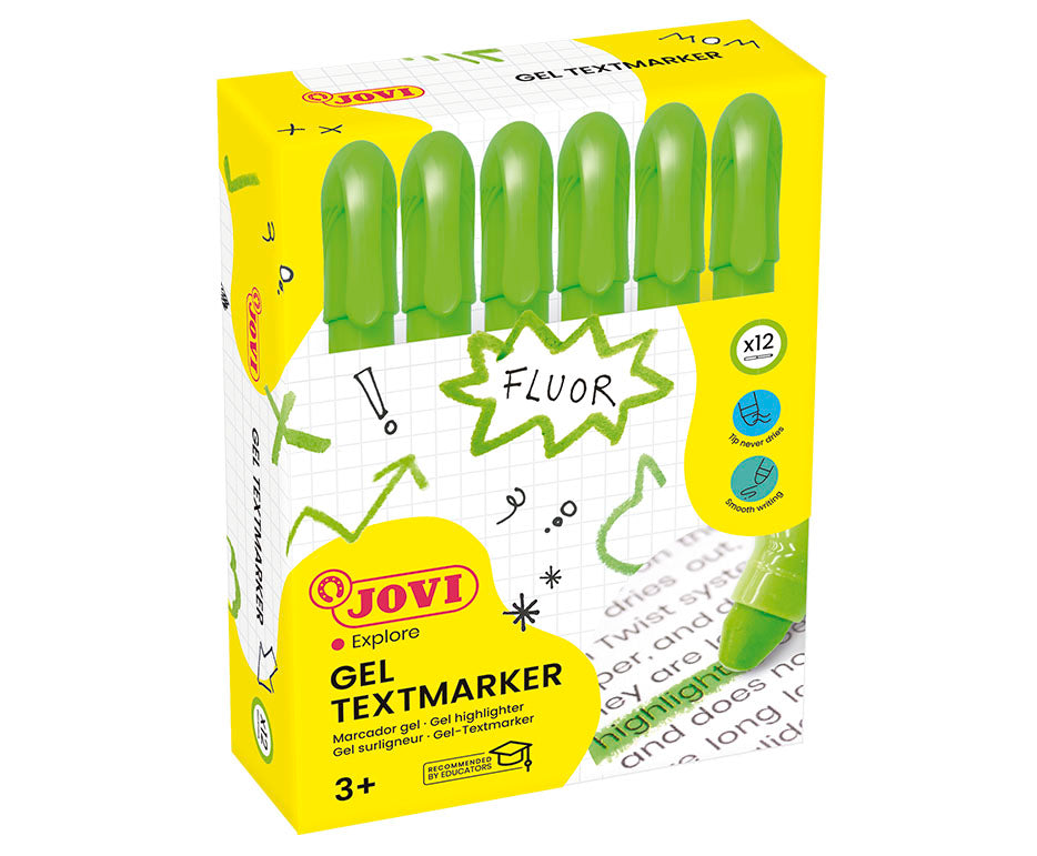 Gel marker za podvlačenje JOVI – zeleni
