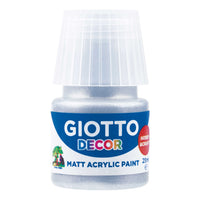 Giotto Decor akrilna boja mat 25 ml – srebrna