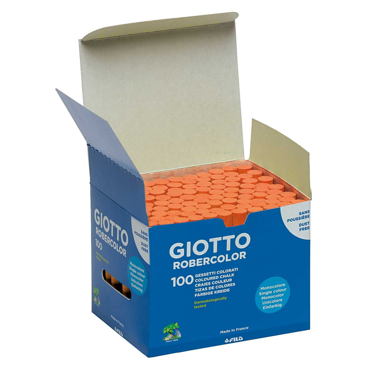 GIOTTO Robercolor kreda bez prašine 100 kom – narandžasta