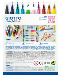 Flomasteri sa četkicom GIOTTO Turbo Soft Brush - 10 kom