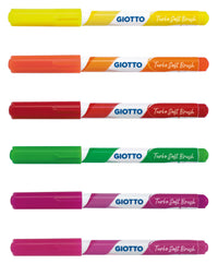 Flomasteri sa četkicom GIOTTO Turbo Soft Brush Fluo 6 kom