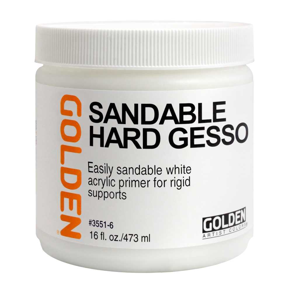 GOLDEN Sandable Hard Gesso beli akrilni šeps za brušenje