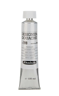 Gvaš boja Schmincke Designers Gouache 120 ml – 199 Neprovidna bela