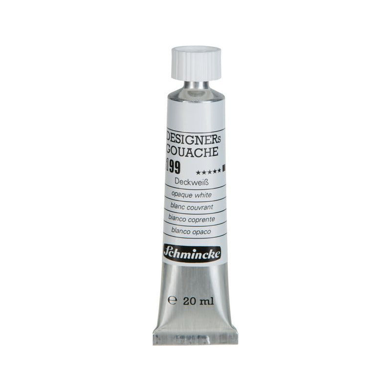 Gvaš boja Schmincke Designers Gouache 20 ml – 199 Pokrivna bela
