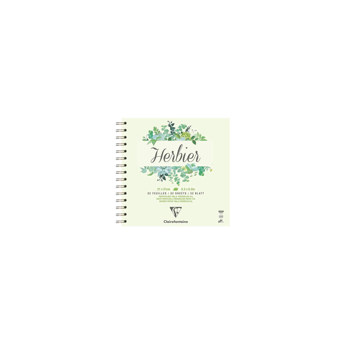 Herbarijum CLAIREFONTAINE 180 g/m² 21 x 21 cm - 32 listova