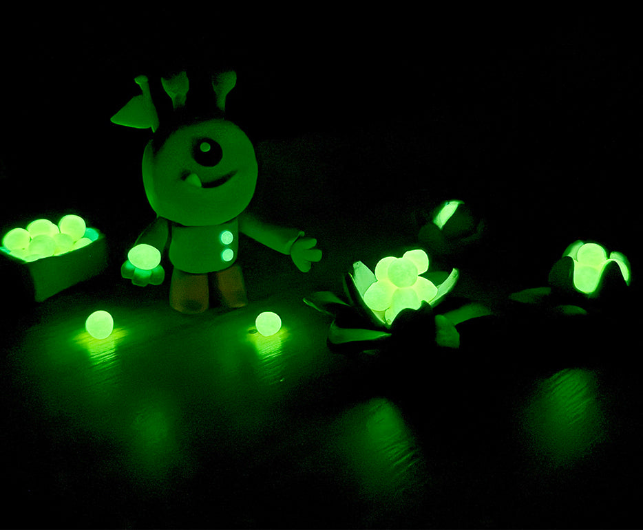 JOVI Glow prirodni plastelin 10 x 15 g – 8 boja + 2 koje svetle u mraku