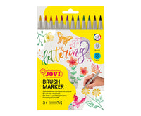 JOVI Lettering akvarel flomasteri sa vrhom u obliku četkice 12 kom
