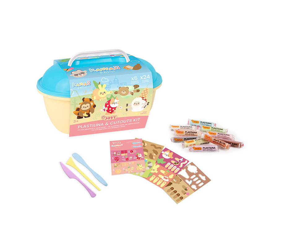 JOVI Play&Fun Kawaii prirodni plastelin u koferčetu – set sa priborom