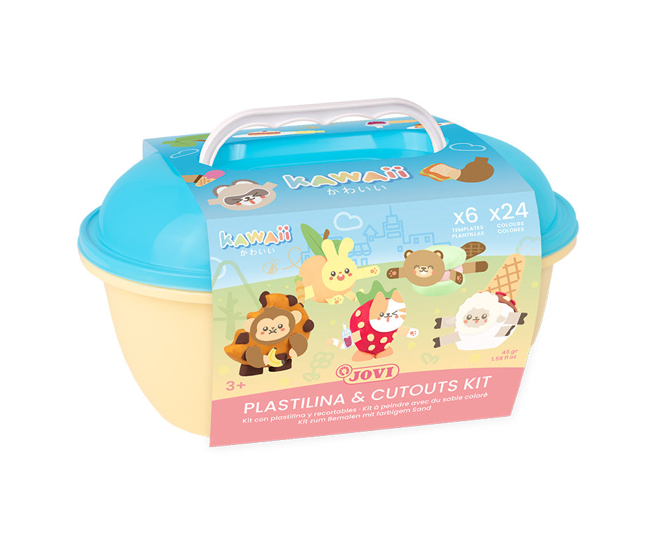 JOVI Play&Fun Kawaii prirodni plastelin u koferčetu – set sa priborom