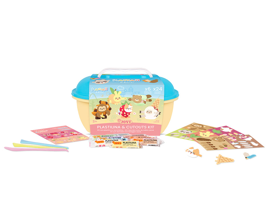 JOVI Play&Fun Kawaii prirodni plastelin u koferčetu – set sa priborom