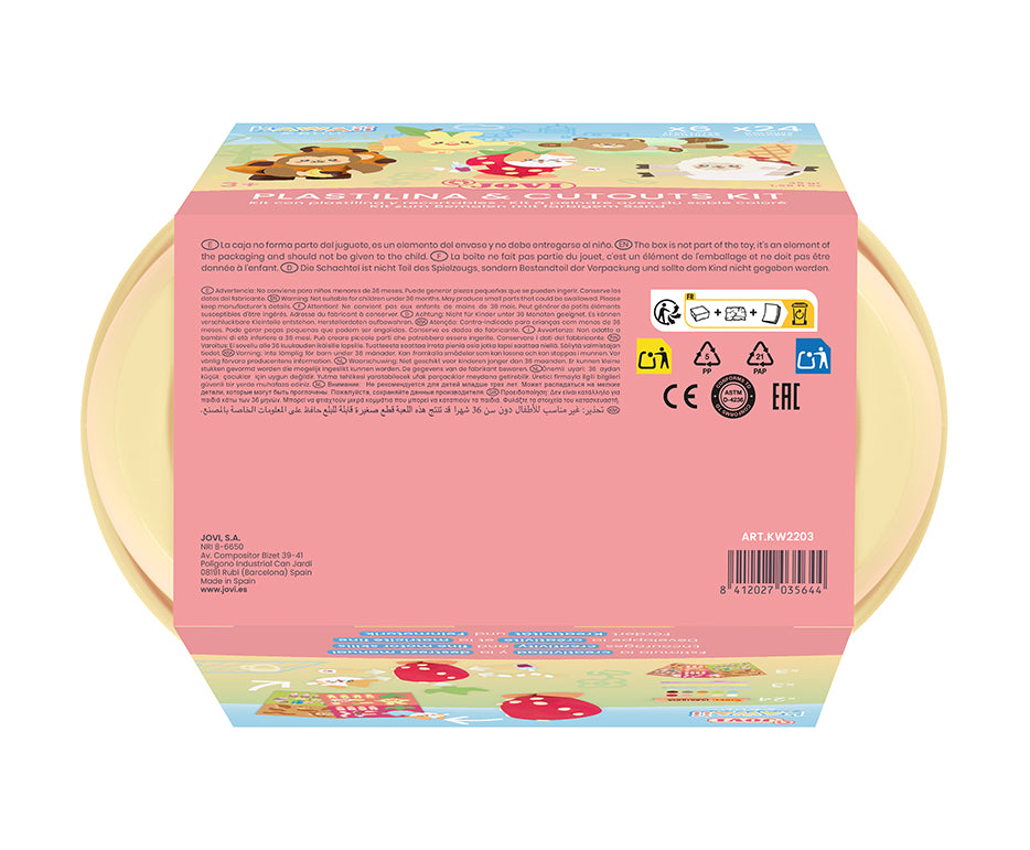 JOVI Play&Fun Kawaii prirodni plastelin u koferčetu – set sa priborom
