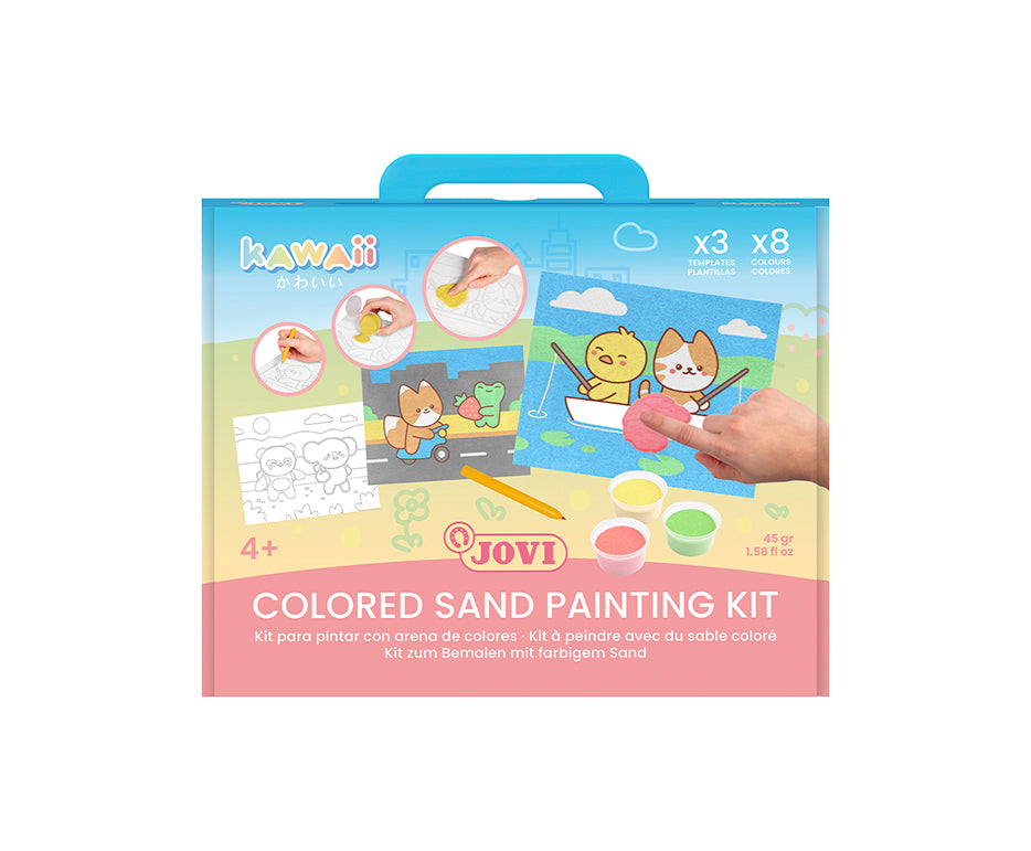 JOVI Play&Fun Kawaii set za slikanje peskom – 12 kom