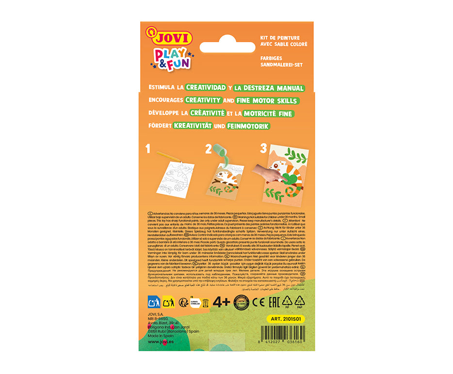 JOVI Play&Fun mini kreativni set za slikanje peskom – 9 delova