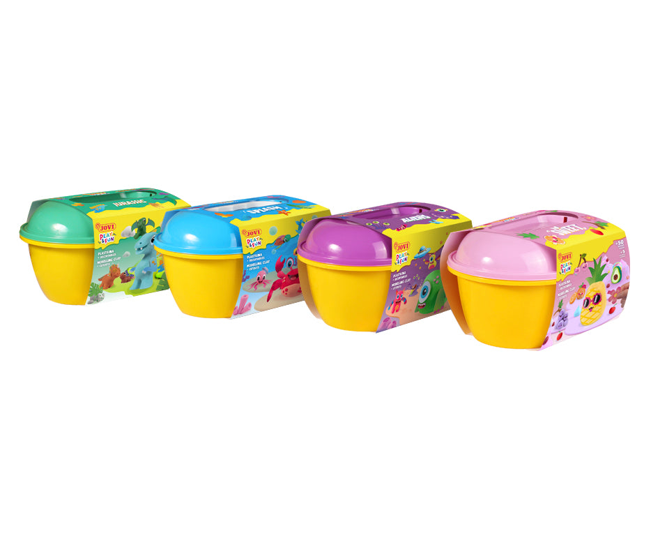 JOVI Play&Fun prirodni plastelin u koferčetu Jurassic – set sa priborom