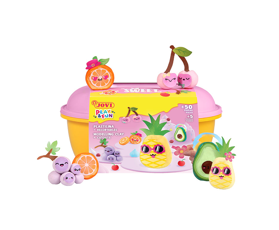 JOVI Play&Fun prirodni plastelin u koferčetu Sweet – 50 kom