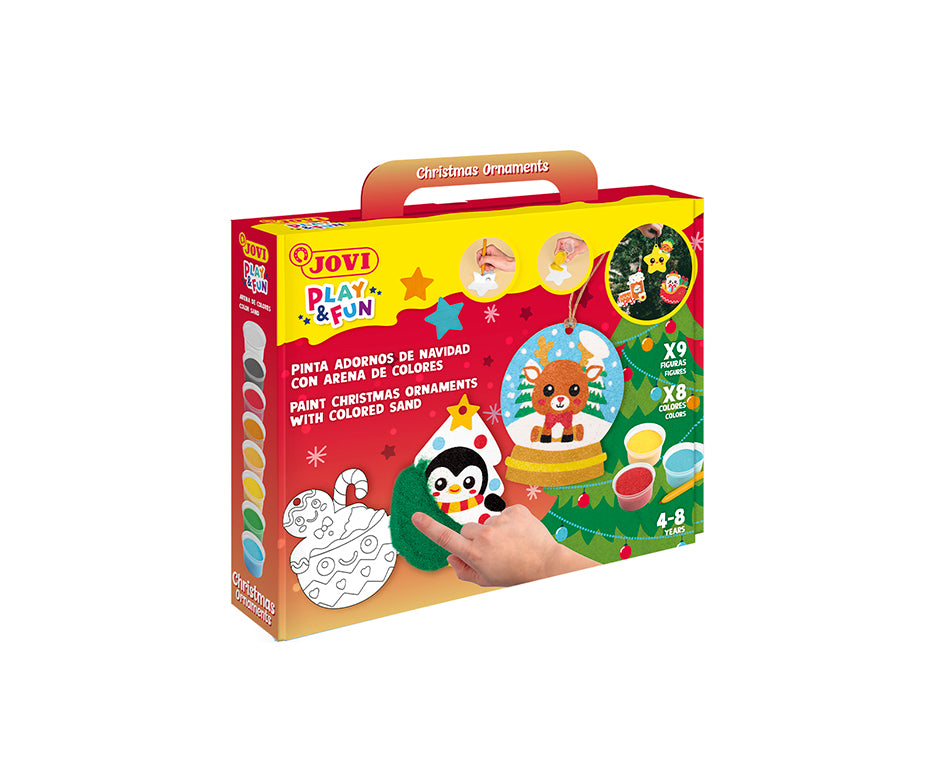 JOVI Play&Fun set za slikanje peskom Christmas Ornaments - 12 kom