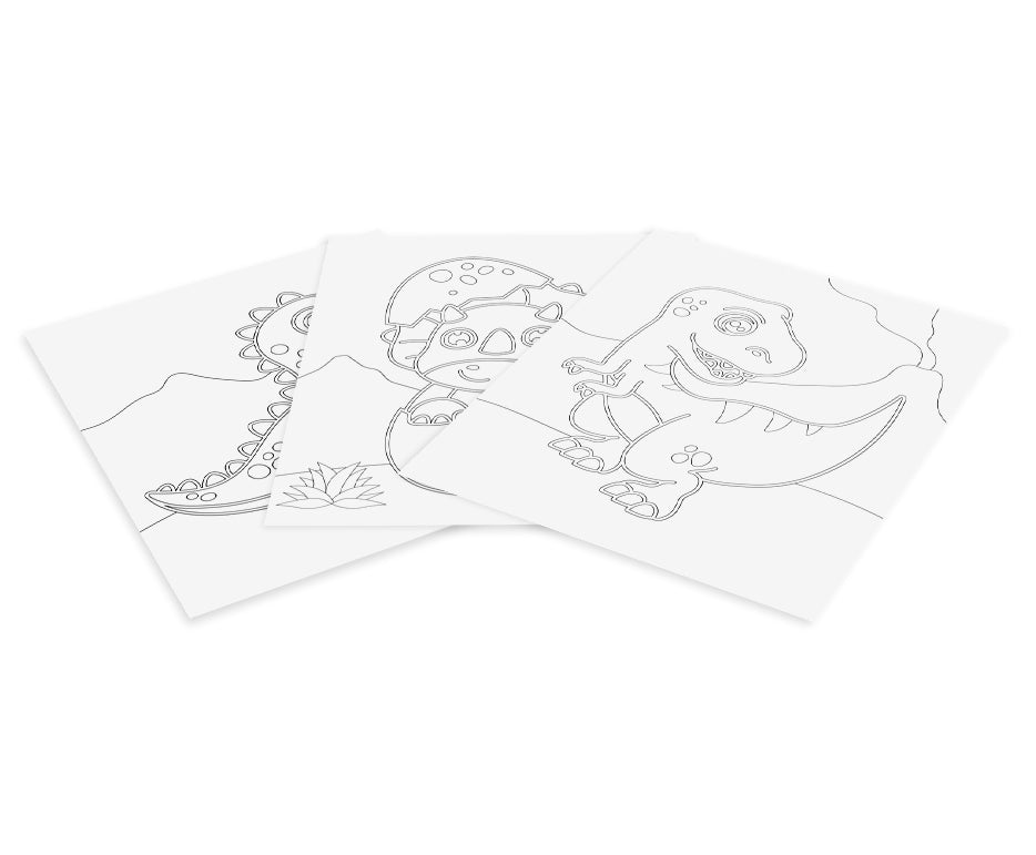JOVI Play&Fun set za slikanje peskom 12 kom Dinosaurs