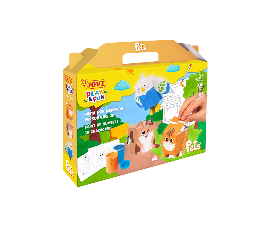 JOVI Play & Fun set za slikanje gvaš temperama 17 kom – Kućni ljubimci