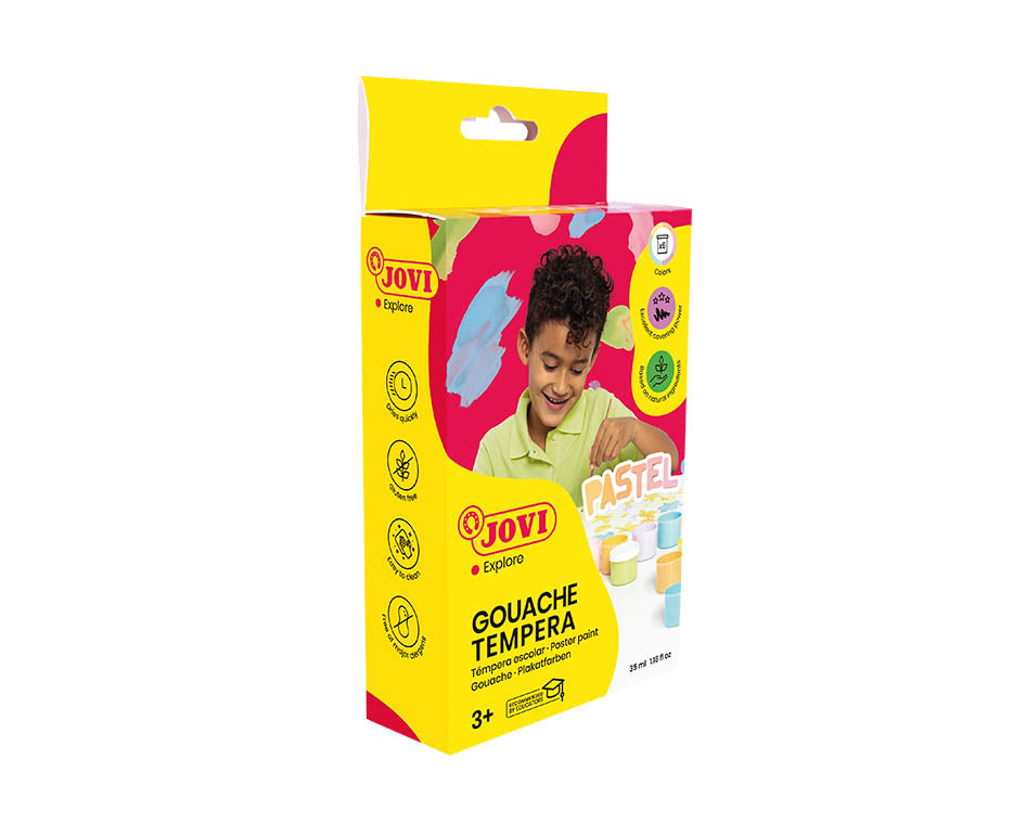 JOVI Premium pastelne tempera boje 6 x 35 ml sa četkicom